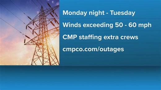 CMP preparing for fast winds and outages