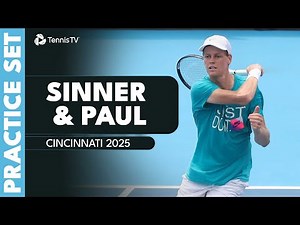 Jannik Sinner vs Tommy Paul: Full Practice Set! | Cincinnati 2025