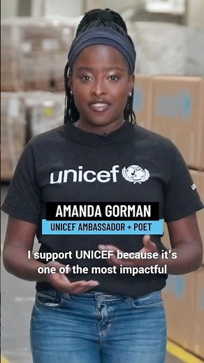 Welcome UNICEF Ambassador Amanda Gorman #SHORTS
