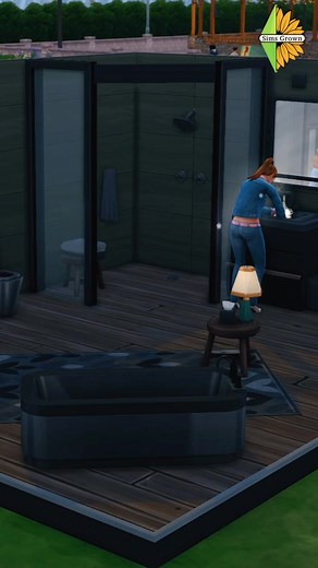 174K views · 2.9K reactions | No CC, no problem! ✨ This custom-looking shower was built using only in-game packs—no mods needed. Perfect if you want that sleek look without the hassle! #Sims4 #NoCC #Sims4Builds #Sims4Bathroom #PackBuild #Simspiration | Sims Grown | Facebook