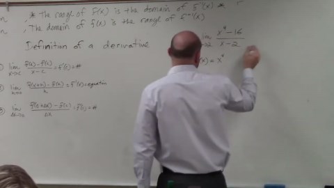Learn how to use the definition of a derivative to evaluate the limit