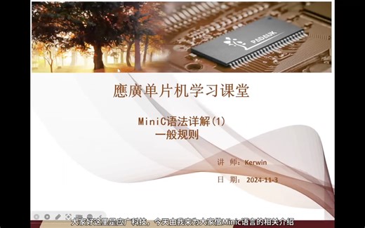 MiniC语法详解一般规则