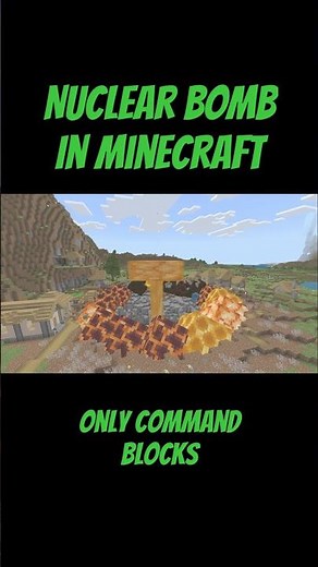 Minecraft Nuclear Bomb #commandblock #minecraft #minecraftgameplay #gaming