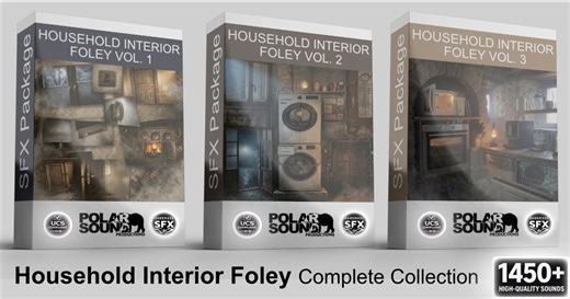 Household Interior Foley - Complete Collection | Foley Sound FX | Unity Asset Store