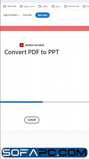 تحويل ملف pdf إلى ppt (بوربوينت)