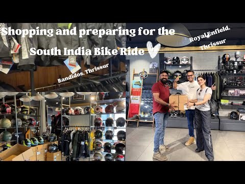 South India Couple Riders Adventure 🚀 | Thrissur Town Vlog | Bike Gear Thrissur Town ourhappyface