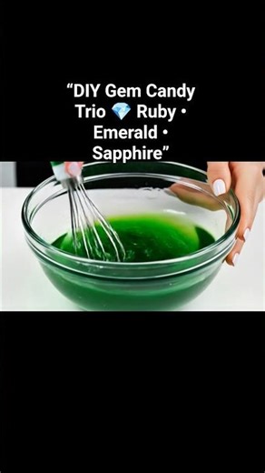 “Ruby • Emerald • Sapphire DIY Crystal Candy ASMR 💎✨ | Triple Gem Crunch!”