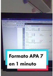 6.1K views · 78 reactions | ¿Cómo configurar el formato APA 7 en un minuto? Normas APA 7 #normasapa #tesis #trabajodegrado #estudiantes #colombia red_academica 2023 www.tiktok.com/@red_academica/video/7230950152511474949 8 de mayo de 2023 8/5/2023, 17:59:45 | Trabajos universitarios y asesorías académicas | Facebook