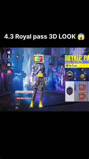 BGMI 4.3 18 ROYAL PASS Revealed 😱| All Rewards😎 #bgmishorts #pubgmobile #bgmi