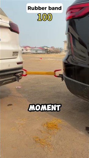 How Many Rubber Bands Can Stop a Car?