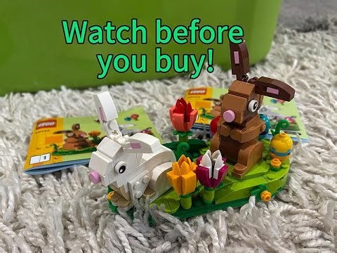 LEGO Easter Rabbits Set Review | Great For Easter Baskets | Unique Pieces!