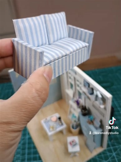 Final Steps to Create a Miniature Sofa with Measurements