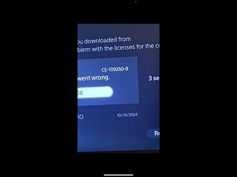 Fixed PS5 Error Code CE-109260-8 | Something went wrong