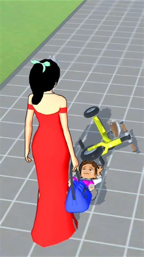 Falling down baby 😞#sakuraschoolsimulator #shortvideo #sakura #viralvideo