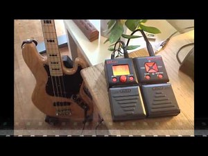 ZOOM B1ON Bass Multi FX Pedal and Harley Benton JB-75