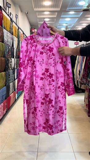 Eid Collection 😍 3pc Stitched Stuff Cambric Shirt Length 38-39 Size Available Price 4499/- Embroidery on full shirt paired with printed embroidered plazo & printed duppata For order whatsapp 0333-111-0312 Delivery charges 250/- Send 250 or 1000 advance remaining bill cash on delivery. 📍Shop Location: D block near Jamia Masjid College Road City Burewala #imtizaaj 💕