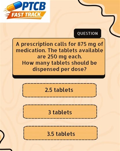 PTCB Math Practice Question #PTCB #Pharmacy Math # PTCB Prep # PTCB Question & Answer