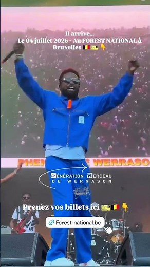 Werrason bientôt au Forest National à Bruxelles - Le 04 Juillet 2026 🇧🇪 #werrason #concert #africa