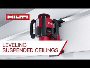 HOW TO Level Suspended Ceilings with Hilti Rotating Laser PR 3-HSVG