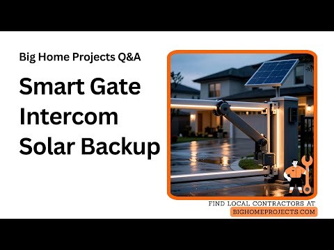 Smart Gate Intercom Keypad Solar Backup Guide