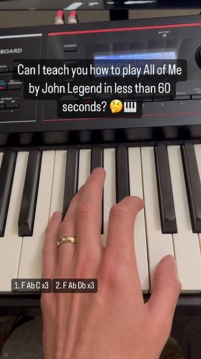 1.2K views · 224 reactions | Quick tutorial on how to play John Legend All of Me on piano! #johnlegendallofme #allofmetutorial #pianotutorial #easypiano #howtoplaypiano #beginnerpiano #beginnerpianolessons | Digital Piano School | Facebook