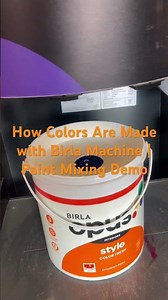 How Colors Are Made with Birla Machine | Paint Mixing Demo