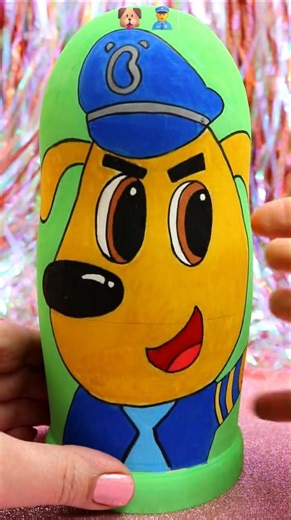 ASMR UNBOXING Sheriff Labrador Nesting Dolls Review ❤️#shorts #asmr #sherifflabrador #trending #fyp