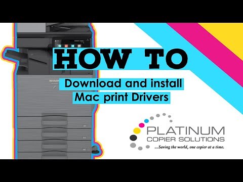 How to download and install Sharp drivers on Mac OS