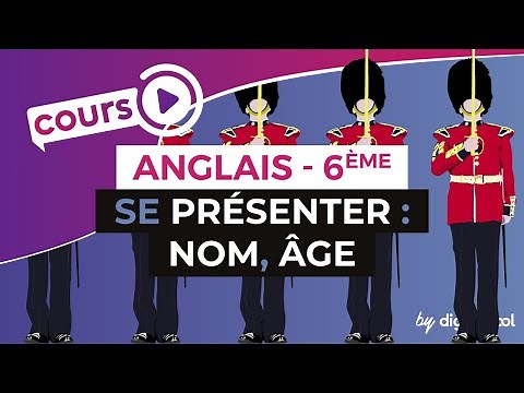 English Middle School [6th grade] - Introduce yourself in English: name, age