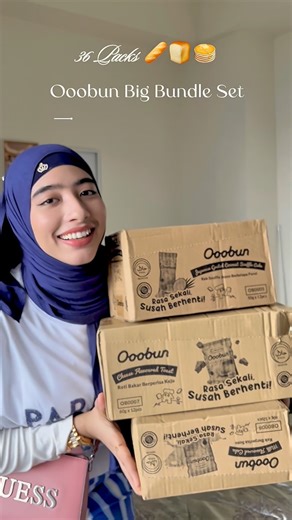 Somaiyah Somee on Instagram: "This bundle is worth it Ooobun Big Bundle Set 36 packs, 3 flavours in one set 🤍 #Ooobun #BigBundleSet #TikTokShop #MalaysiaFood #SnackLover"