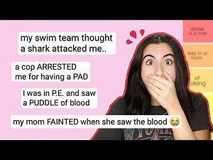 reading your FIRST PERIOD stories… y'all need a refund