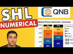 امتحان SHL الجديد لبنوك QNB & CIB صعب جدًا | حل فعلي لأسئلة Numerical 2025