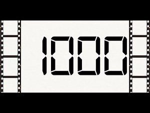 Countdown from 1000 to 0 (Retro)