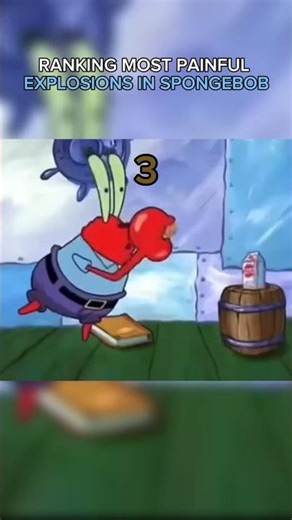 Ranking most painful explosions in SpongeBob #funny #viral #memes #1million #spongebob #shorts