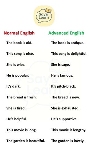 Normal vs Advanced English | Transform Your Vocabulary Instantly