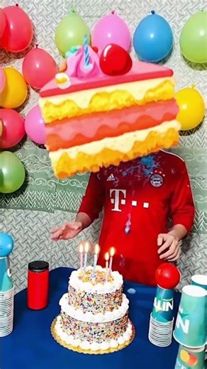 My Birthday Cake Disaster 😱 Two#shorts #challengefun10m