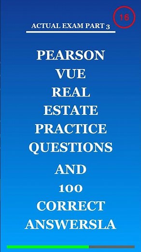 Pearson Vue Real Estate Practice questions And 100 Correct Answersla