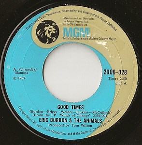 Eric Burdon & The Animals - Good Times