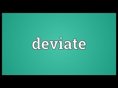 Deviate Meaning