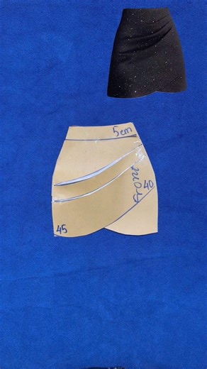 Easy Mini Skirt Pattern Design #sewing #diy #sewingtips #patterndesign