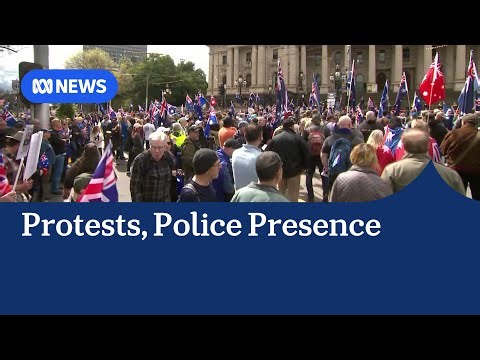 Protests across the political spectrum in Melbourne | ABC NEWS