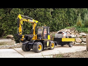 JCB Hydradig RC wheel excavator 1:15 Water pipe failure