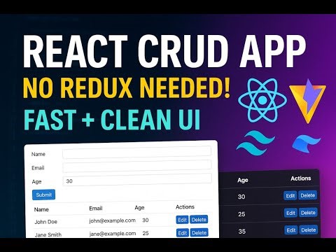 🔥 React CRUD Made Easy with Context API (Vite + Tailwind Setup Included)