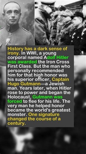 He Recommended Hitler for Bravery. He'd Regret It Forever. 🎖️ #history #irony #ww1