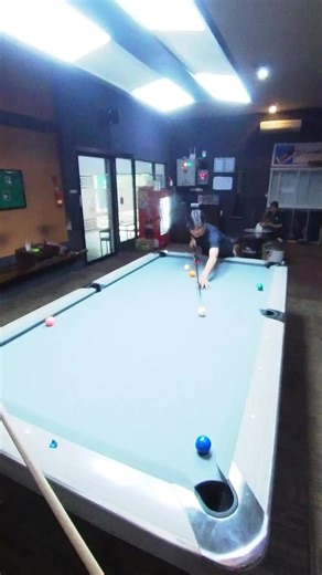 very bad shot, but lucky! #billiards #pool #sports #pov | billiards