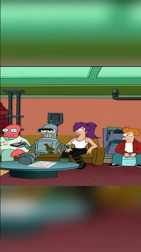 Fry Literally Bends Time And Space By Sitting On It💀#cartoon #animation #futurama #funny