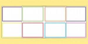 Editable Blank Challenge Cards with Borders