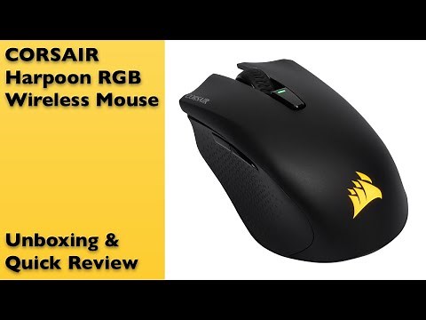 Corsair Harpoon RGB Wireless Mouse Unboxing & Review