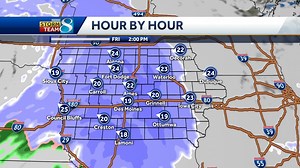 Futurecast computer models show the latest timing and totals for Friday’s snow system. Here’s all the latest information on the incoming storm: https://bit.ly/3Gln6do | KCCI