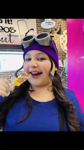 The purple minion couldn’t resist our banana paleta  Don’t miss out — we still have FREE mini paletas for Halloween!   Come join the fun from 11:00 a.m. to 6:00 p.m. at Paletas! | Paletas Gourmet Creamsicle | Facebook